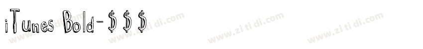 iTunes Bold字体转换